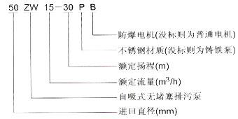 ZW型自吸式無堵塞排污泵 