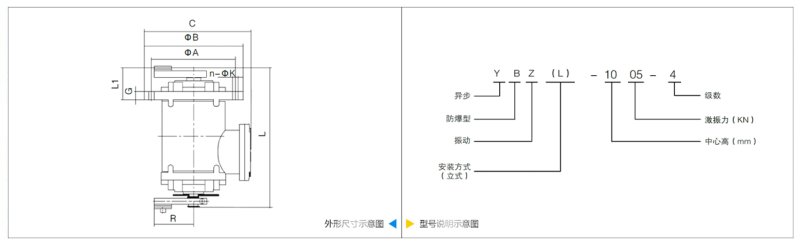 YBZL立式防爆振動電機技術圖.png