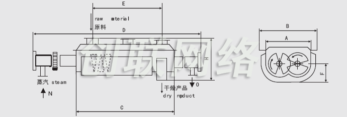 JYG系列空心槳葉干燥機(jī)安裝結(jié)構(gòu)圖